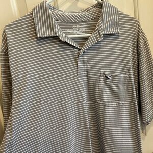 Vineyard Vines Polo- gray/white
